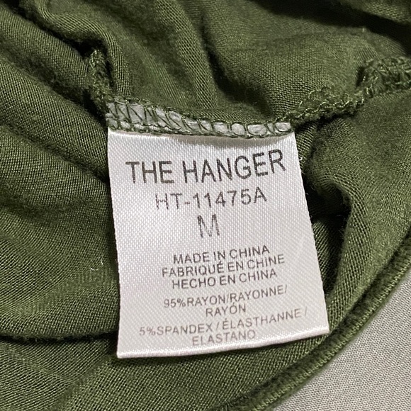 Army Green Long Sleeved Crop Top, Medium - Picture 4 of 4